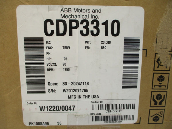 BALDOR CDP3310 33-2024Z118 90V 2.5A NSMP