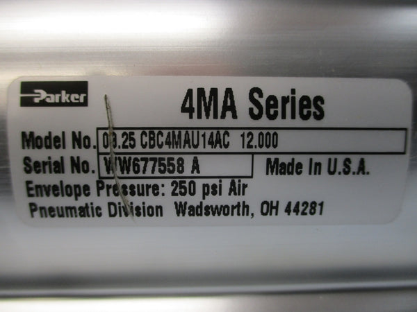 PARKER 03.25CBC4MAU14AC12.000 SER. 4MA 250PSI NSNP