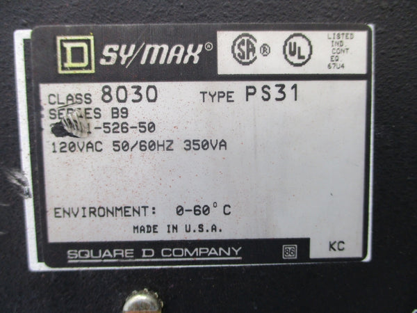 SQUARE D 8030PS31 SER. B9 120VAC UNMP