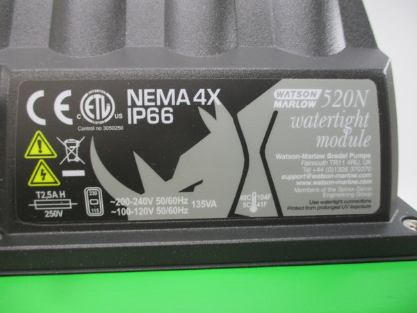 WATSON MARLOW PUMPS 050.714N.10A 520UN/R 200-240V 2.5A NSMP