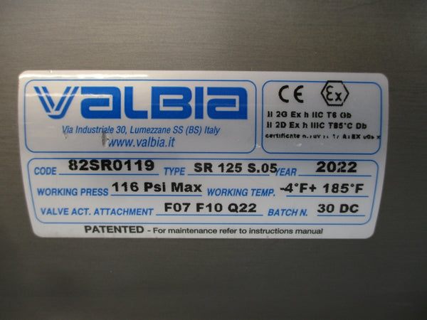 IMI PBM PAVCL453S--0125 SR125S.05 116PSI NSNP