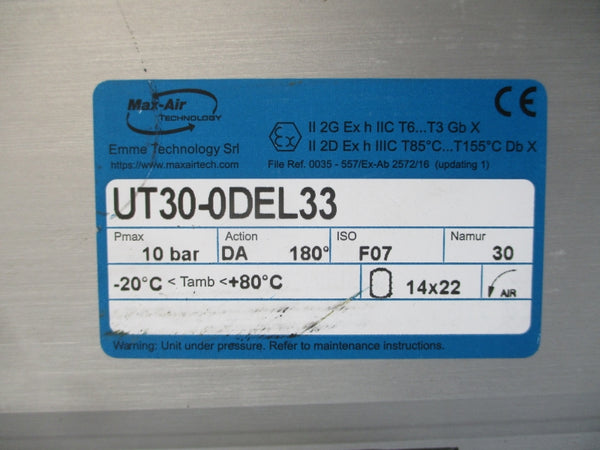 MAX-AIR TECHNOLOGY UT30-0DEL33 NSNP