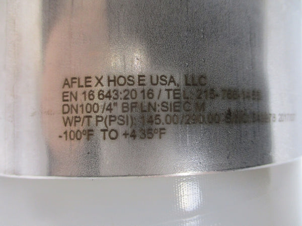 AFLEX HOSE EN16643:2016 DN100/4"BFLN:SIECM WP/TP(PSI):145.00/290.00 NSNP