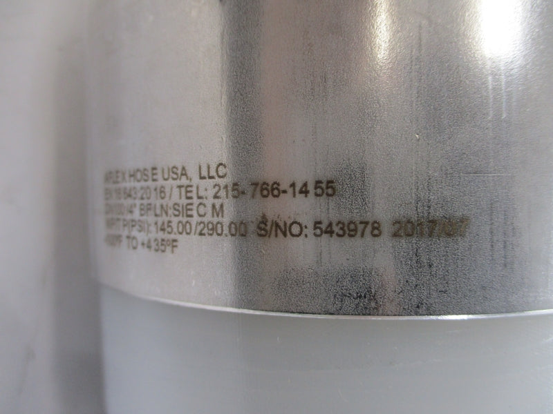 AFLEX HOSE EN16643:2016 DN100/4"BFLN:SIECM WP/TP(PSI):145.00/290.00 NSNP