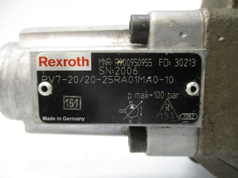 REXROTH R900950955 PV7-20/20-25RA01MA0-10 NSNP