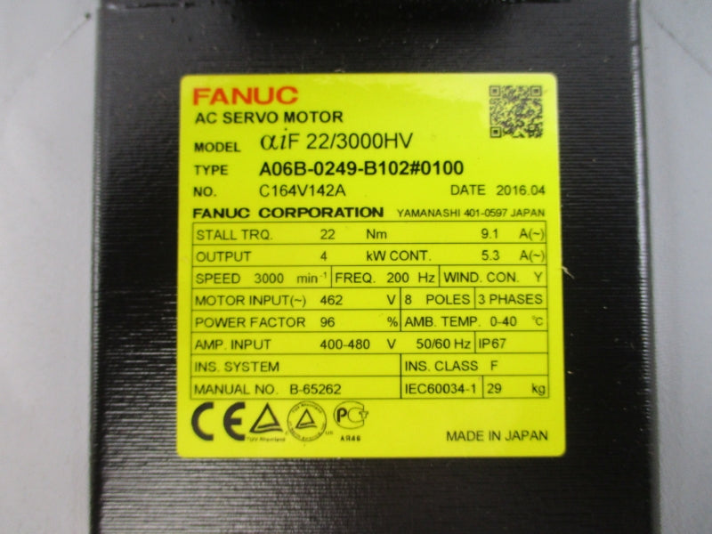 FANUC A06B-0249-B102#0100 462VAC 9.1/5.3A NSNP
