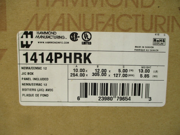 HAMMOND MANUFACTURING 1414PHRK NSMP