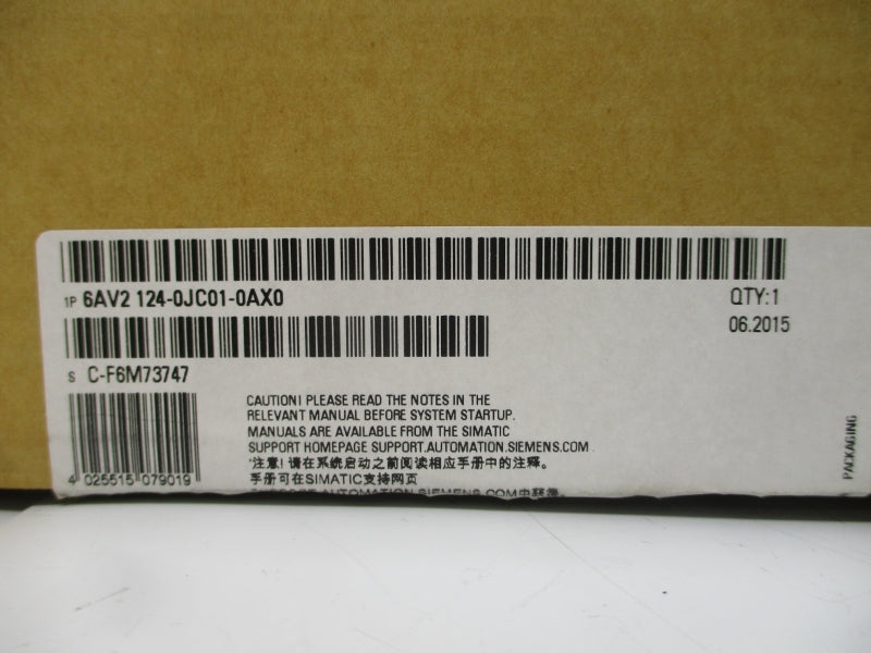 SIEMENS 6AV2124-0JC01-0AX0 24VDC 1.05A NSMP