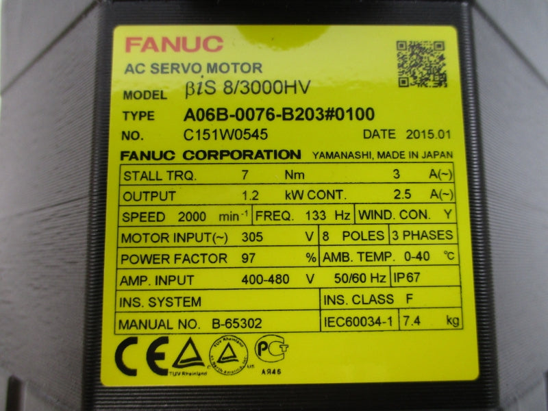 FANUC A06B-0076-B203#0100 305VAC 3/2.5A NSMP