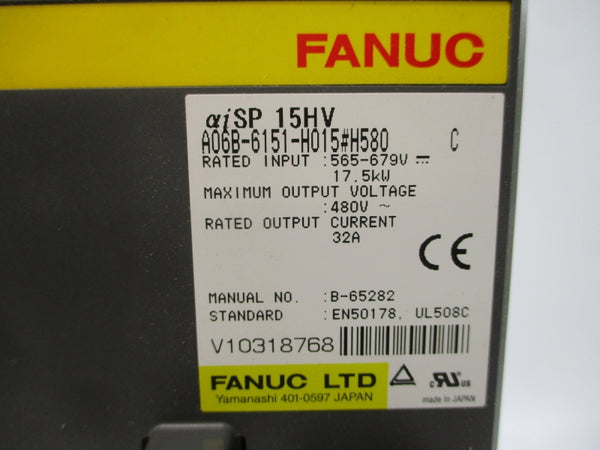 FANUC A06B-6151-H015#H580 565-679V 32A NSMP