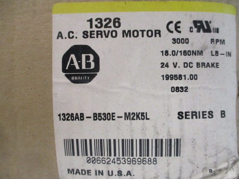 ALLEN BRADLEY 1326AB-B530E-M2K5L SER. B 24VDC 9.5A (BR/YL) NSMP