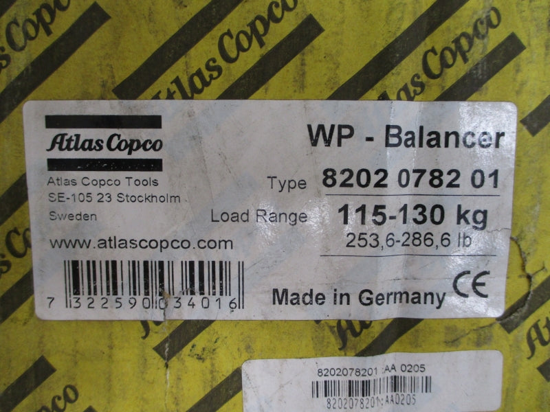 ATLAS COPCO 8202078201 253.6-286.6LBS NSMP