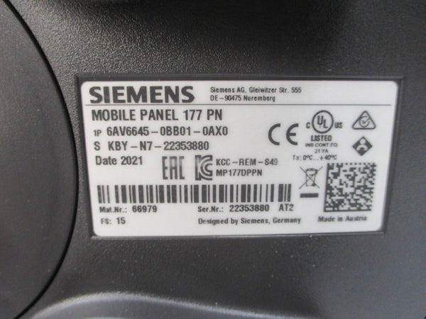 SIEMENS 6AV6645-0BB01-0AX0 NSMP