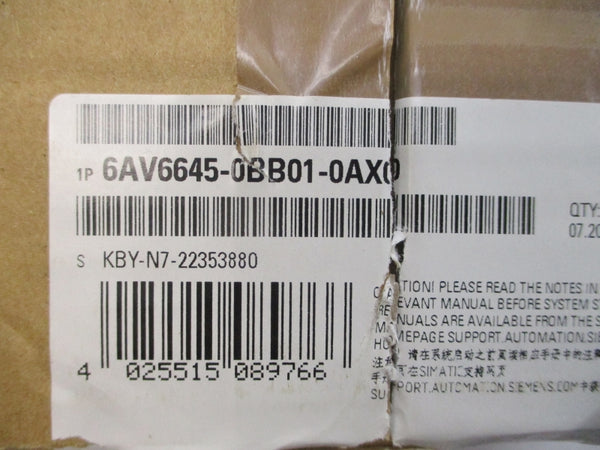 SIEMENS 6AV6645-0BB01-0AX0 NSMP