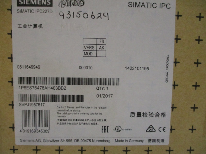 SIEMENS 6ES7647-8AH40-3BB2 24VDC NSMP