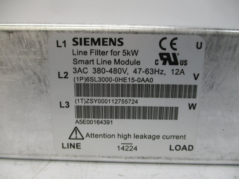 SIEMENS 6SL3000-0HE15-0AA0 380-480V 12A NSMP
