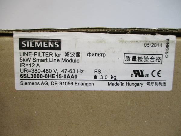 SIEMENS 6SL3000-0HE15-0AA0 380-480V 12A NSMP