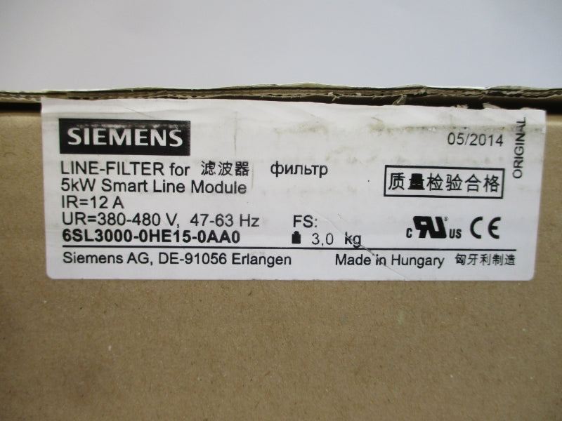 SIEMENS 6SL3000-0HE15-0AA0 380-480V 12A NSMP