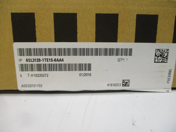 SIEMENS 6SL3120-1TE15-0AA4 600VDC 5A NSMP