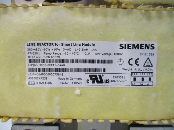 SIEMENS 6SL3000-0CE15-0AA0 380-480VAC 14A NSMP