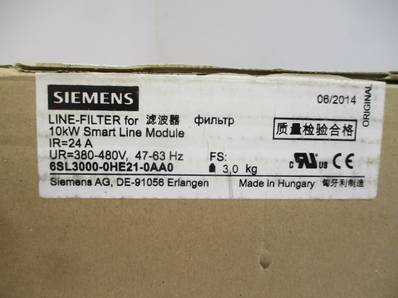 SIEMENS 6SL3000-0HE21-0AA0 380-480VAC 24A NSMP
