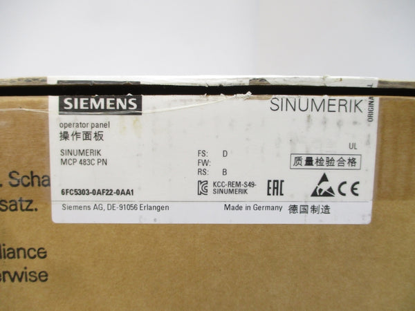 SIEMENS 6FC5303-0AF22-0AA1 NSMP