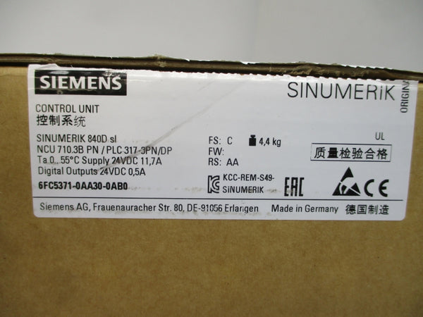 SIEMENS 6FC5371-0AA30-0AB0 24VDC 11.7A NSMP