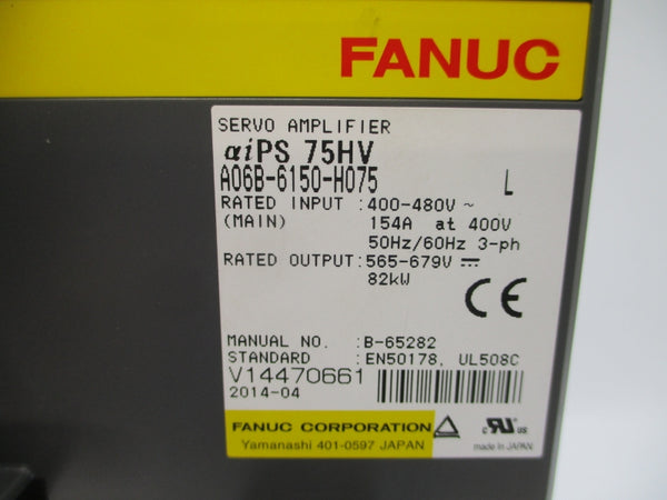 FANUC A06B-6150-H075 400-480V 154A NSMP