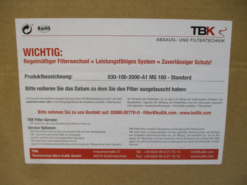 TBK 030-100-2000-A1 NSMP