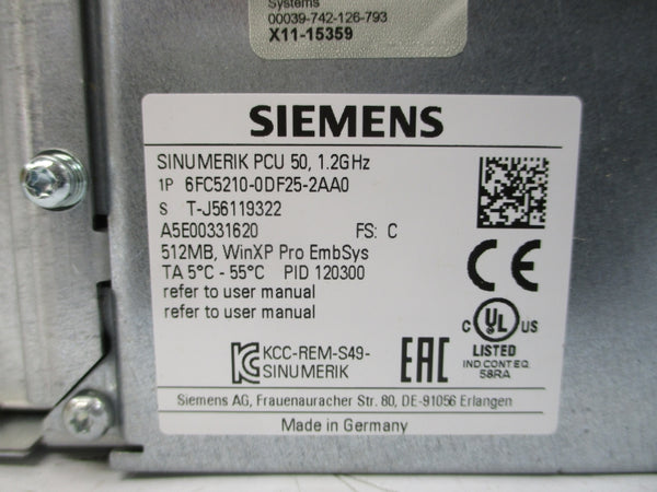 SIEMENS 6FC5210-0DF25-2AA0 NSMP