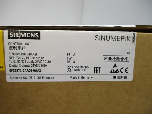 SIEMENS 6FC5372-0AA00-0AA2 24VDC 7.3A NSMP