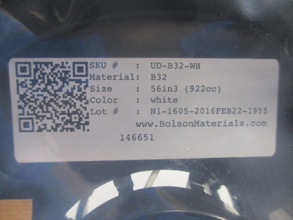 BOLSON MATERIALS UD-B32-WH B32 (WHITE) NSNP