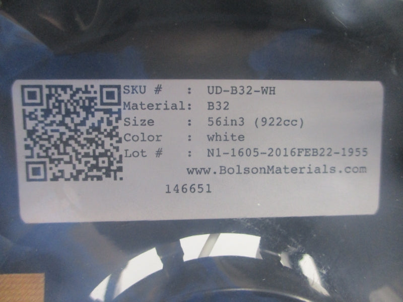 BOLSON MATERIALS UD-B32-WH B32 (WHITE) NSNP