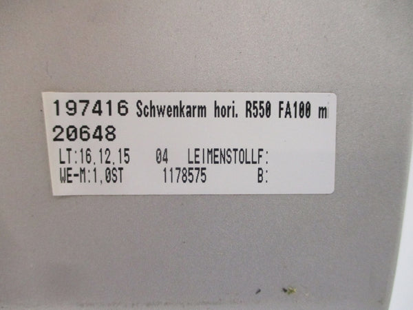SCHWENKARM LEIMENSTOLLF 197416 R550 FA100 20648 NSNP