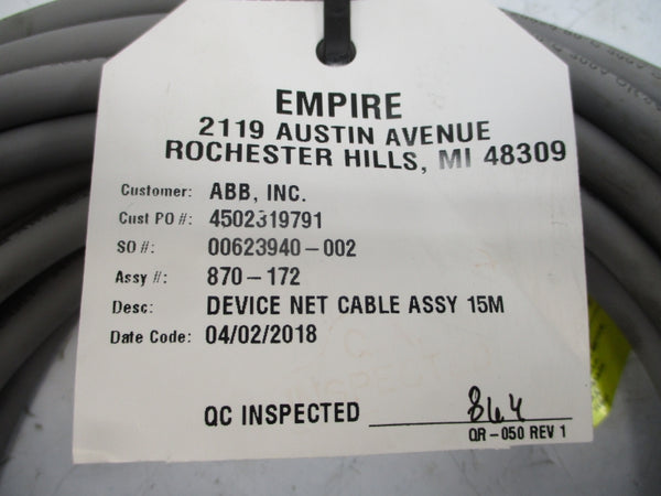 EMPIRE ABB DEVICE NET ASSEMBLY 15M NSNP