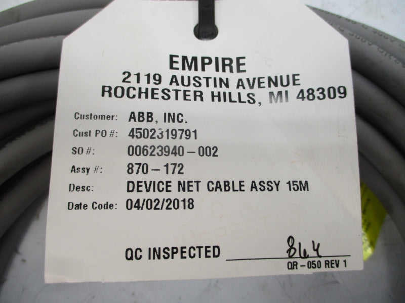 EMPIRE ABB DEVICE NET ASSEMBLY 15M NSNP