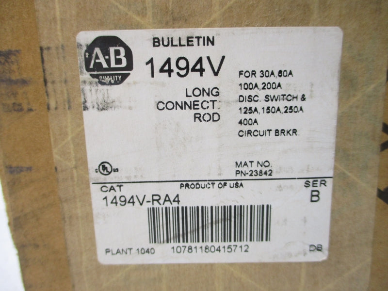 ALLEN BRADLEY 1494V-RA4 SER. B 400A (BR/WH) NSFS