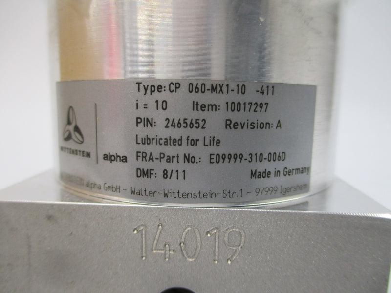 WITTENSTEIN CP060-MX1-10-411 10017297 NSMP