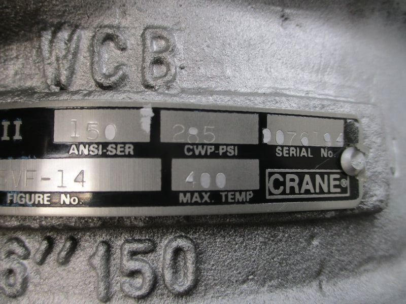 CRANE DUO-CHECK ii G15SVF-14 285PSI 6" NSNP