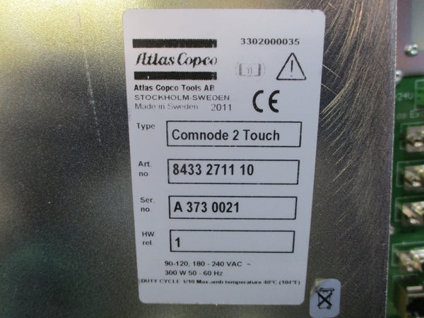 ATLAS COPCO COMNODE 2 TOUCH 8433271110 180-240VAC NSNP