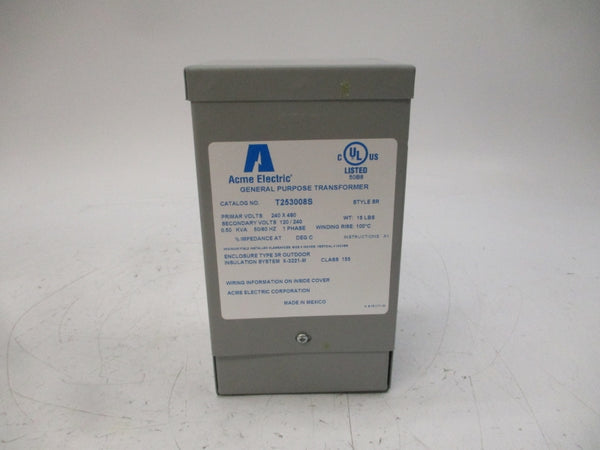 ACME ELECTRIC T253008S 240/480V NSMP