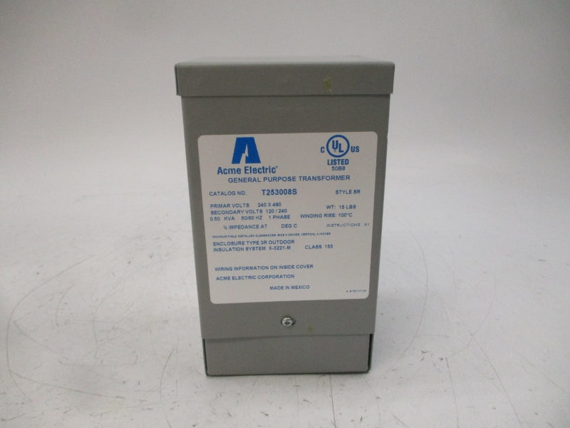 ACME ELECTRIC T253008S 240/480V NSMP