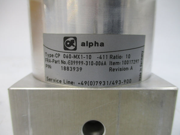 ALPHA CP060-MX1-10-411 E09999-310-006A NSMP