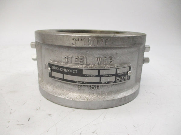 CRANE DUO-CHECK II 3G15SVF-14 285PSI 3" NSMP