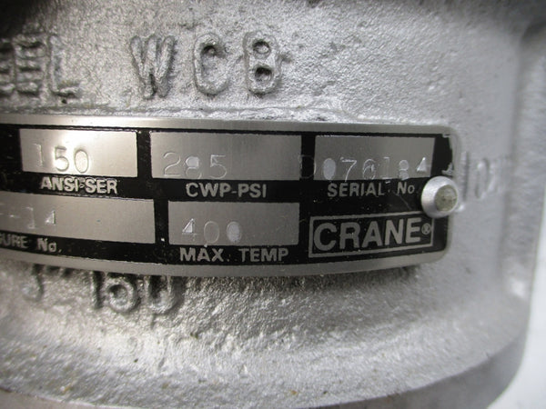 CRANE DUO-CHECK II 3G15SVF-14 285PSI 3" NSMP