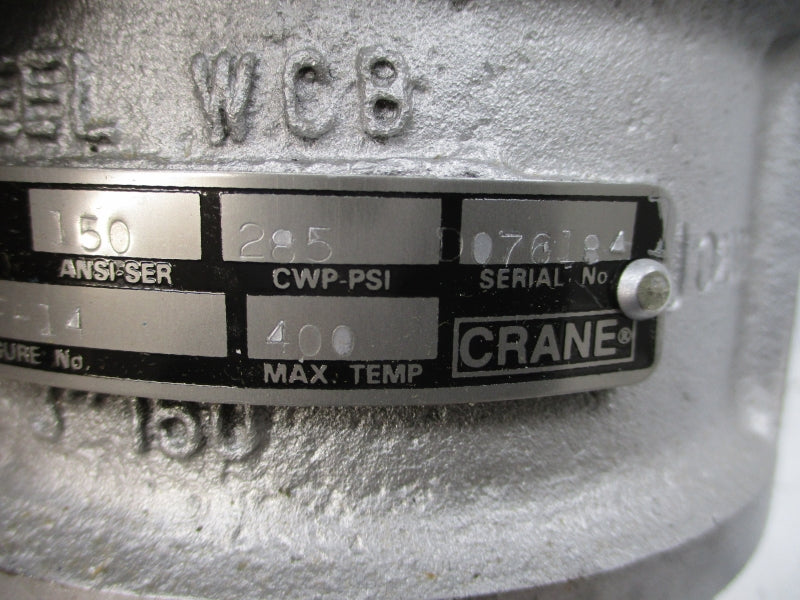 CRANE DUO-CHECK II 3G15SVF-14 285PSI 3" NSMP