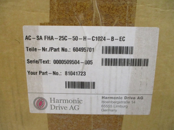 HARMONIC DRIVE FHA-25C-50-H-C1024-B-EC 60495701 3.6-14V NSMP