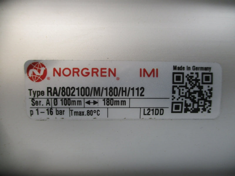 IMI NORGREN RA/802100/M/180/H/112 NSNP
