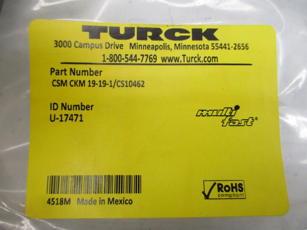 TURCK CSMCKM19-19-1/CS10462 U-17471 NSMP