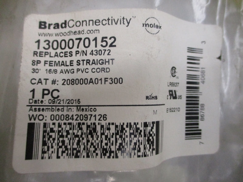 DANIEL WOODHEAD 208000A01F300 600V 7A NSMP